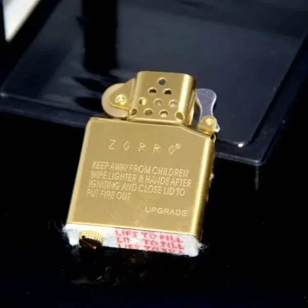 Zorro Kerosene Lighter Insert - Gold - Image 3