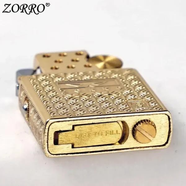 Zorro Second Generation Lighter Insert w/ Lid - Gold - Image 2