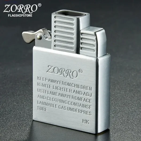 Zorro Butane Lighter Insert - Silver