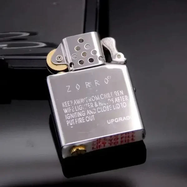 Zorro Kerosene Lighter Insert - Silver - Image 2