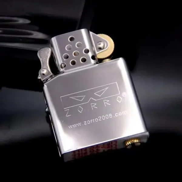 Zorro Kerosene Lighter Insert - Silver