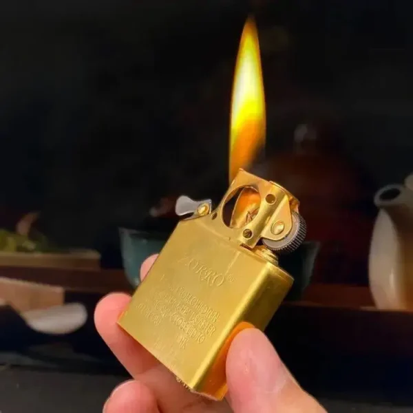 Zorro Kerosene Lighter Insert - Gold - Image 2