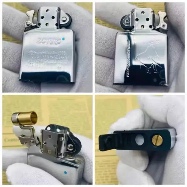 Zorro Kerosene Lighter Insert w/ Sealing Pad - Silver - Image 3