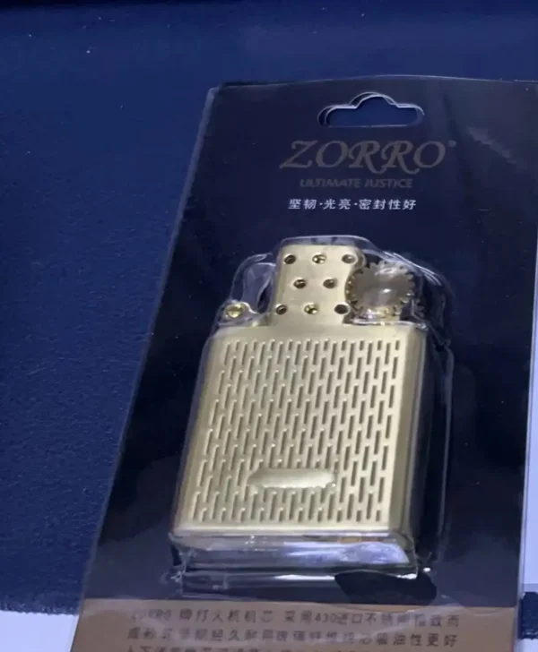 Zorro Kerosene Lighter Insert w/ Sealing Pad - Gold - Image 7