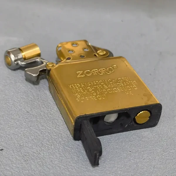 Zorro Kerosene Lighter Insert w/ Sealing Pad - Gold - Image 2
