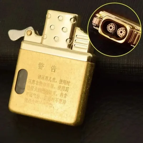 Zorro Butane Lighter Insert - Gold - Image 2