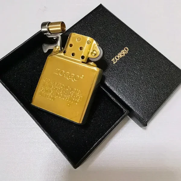 Zorro Kerosene Lighter Insert w/ Sealing Pad - Gold - Image 4