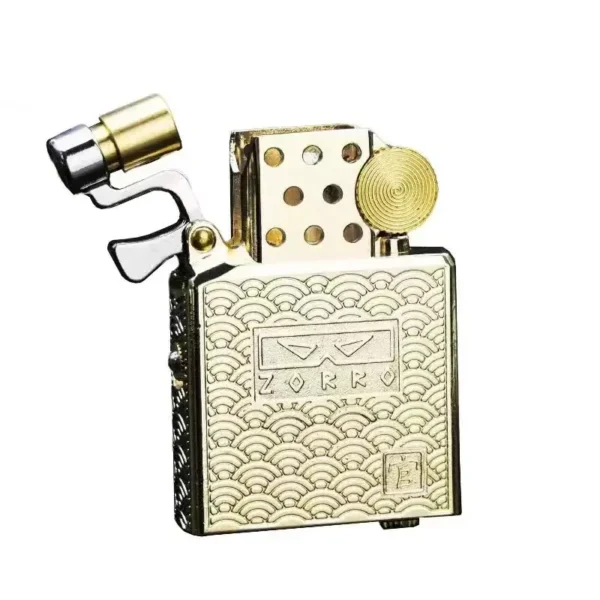 Zorro Second Generation Lighter Insert w/ Lid - Gold
