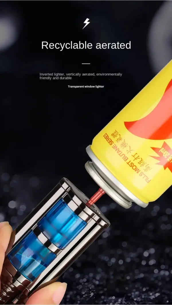 Butane Torch Lighter - Transparent - Image 8