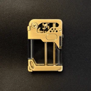 Zorro 2nd Gen. Kerosene Lighter - Gold Transparent Tank