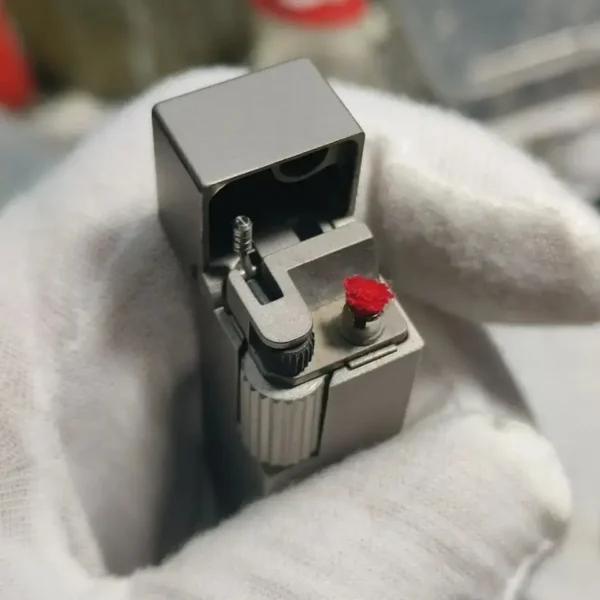 Side Sliding Kerosene Lighter - Titanium - Image 4