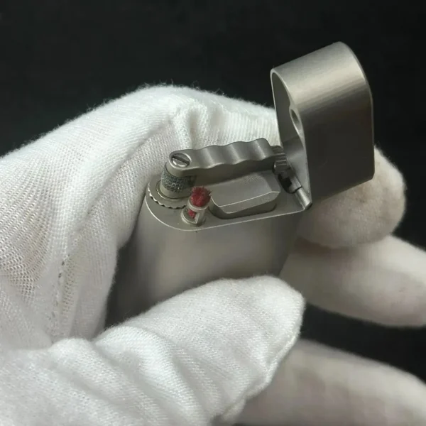 Side Sliding Kerosene Lighter - Titanium - Image 7