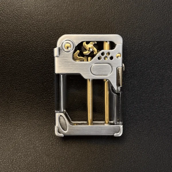 Zorro 2nd Gen. Kerosene Lighter - Silver Transparent Tank