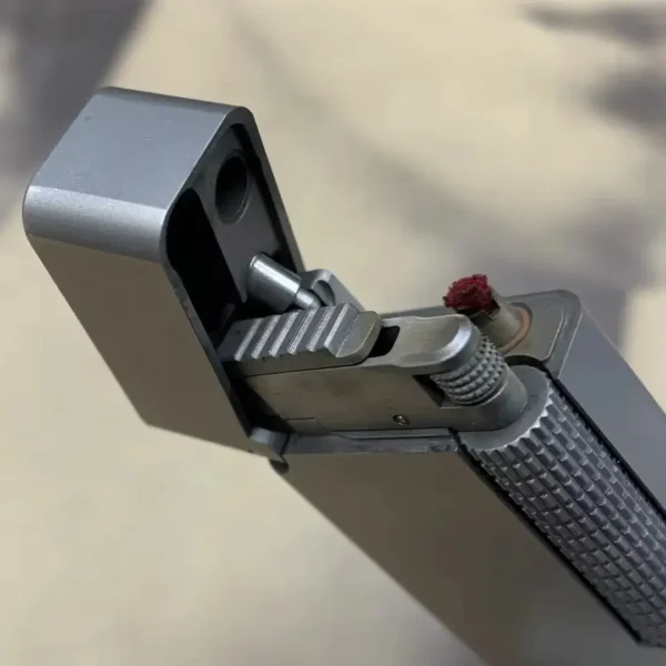 Side Sliding Kerosene Lighter - Titanium - Image 7