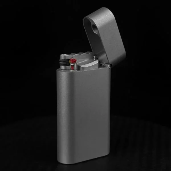 Side Sliding Kerosene Lighter - Titanium - Image 2