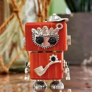 Robot Lighter - Reddish Brown