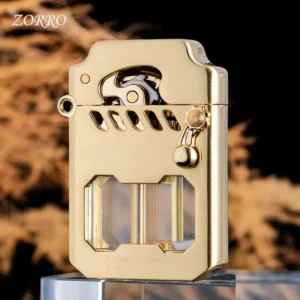 Zorro Kerosene Lighter - Gold Transparent Tank