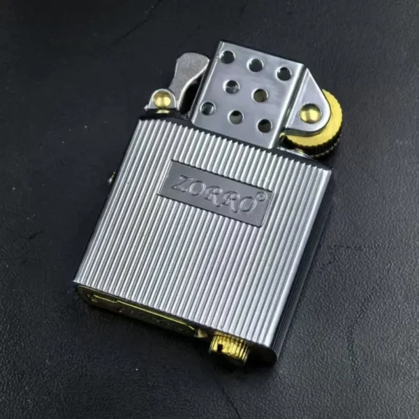 Zorro Kerosene Lighter Insert - Silver