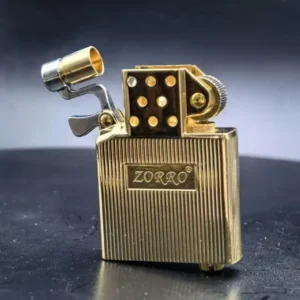 Zorro Kerosene Lighter Insert w/ Lid - Gold