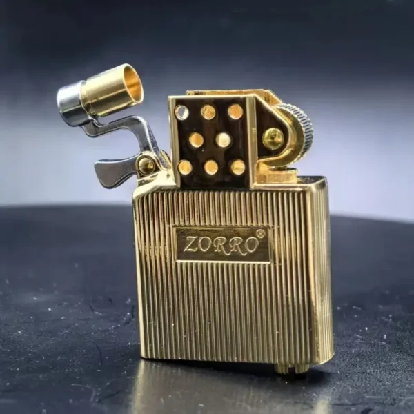 Zorro Kerosene Lighter Insert w/ Lid - Gold