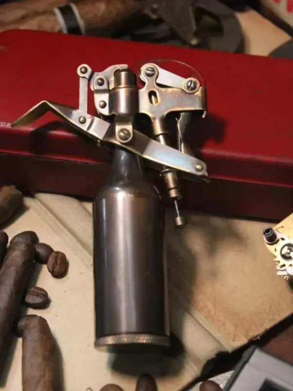 One Press Vintage Lighter - Tube Well Design - Image 3