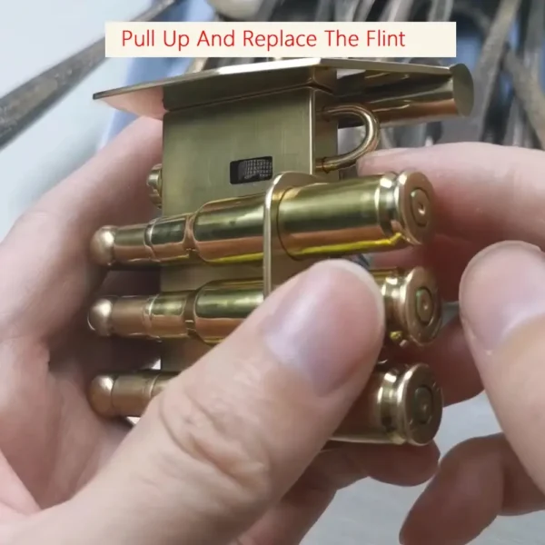 Nostalgic Vintage Lighter - 3 Spare Oil Tanks Design - Image 3