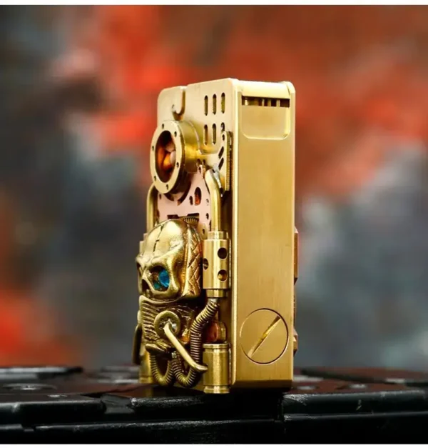Trench Kerosene Lighter - Punk Doom Mask Design - Image 4
