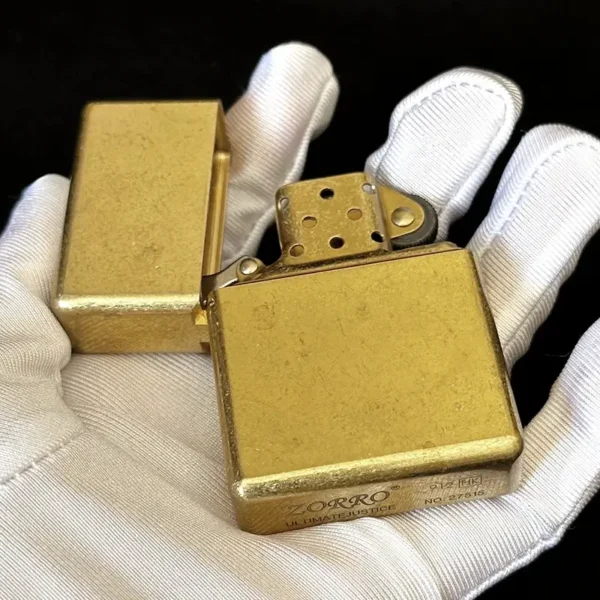 Zorro 912 Knurled Brass - Bottom Logo - Image 2
