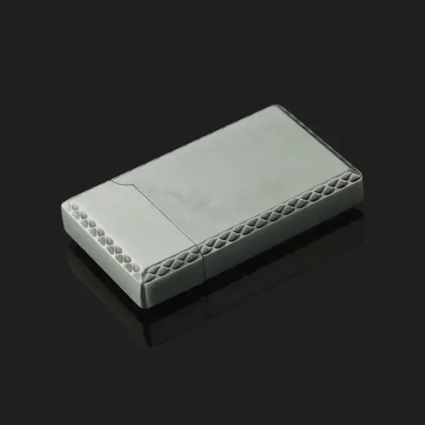Finely Carved Marlboro Butane Gas Lighter - Silver - Image 3