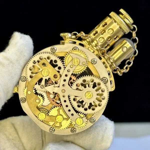 Transparent Vintage Lighter - Gear Linkage Punk