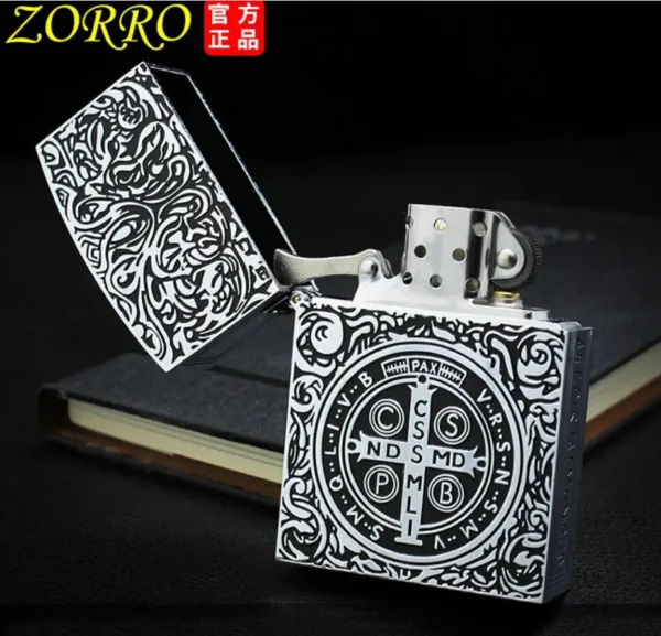Zorro Constantine Movie 1:1 Edition Kerosene Lighter - Silver - Image 2