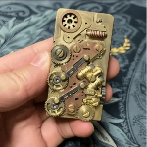 One Press Trench Lighter w/ Matchstick - Gear Linkage Punk