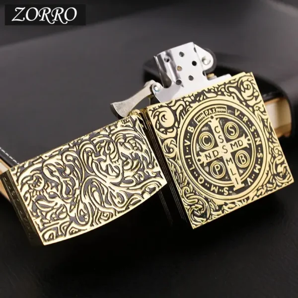 Zorro Constantine Movie 1:1 Edition Kerosene Lighter - Gold - Image 3