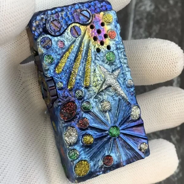 Picasso Project II - Titanium Inlaid Kerosene Lighter - Image 2