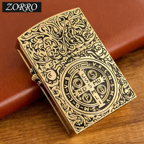 Zorro Constantine Movie 1:1 Edition Kerosene Lighter - Gold - Image 7