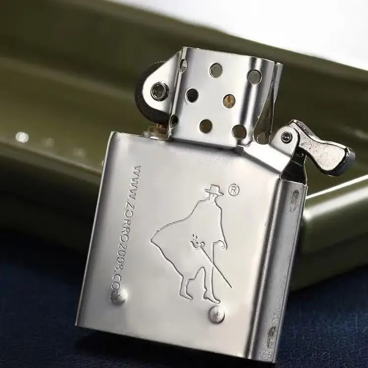 Zorro Kerosene Lighter Insert w/ Slot Protrusions - Silver - Image 2