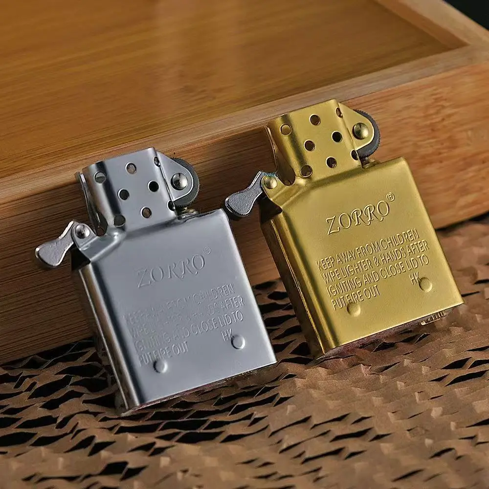 Zorro Kerosene Lighter Insert w/ Slot Protrusions - Gold - Image 2