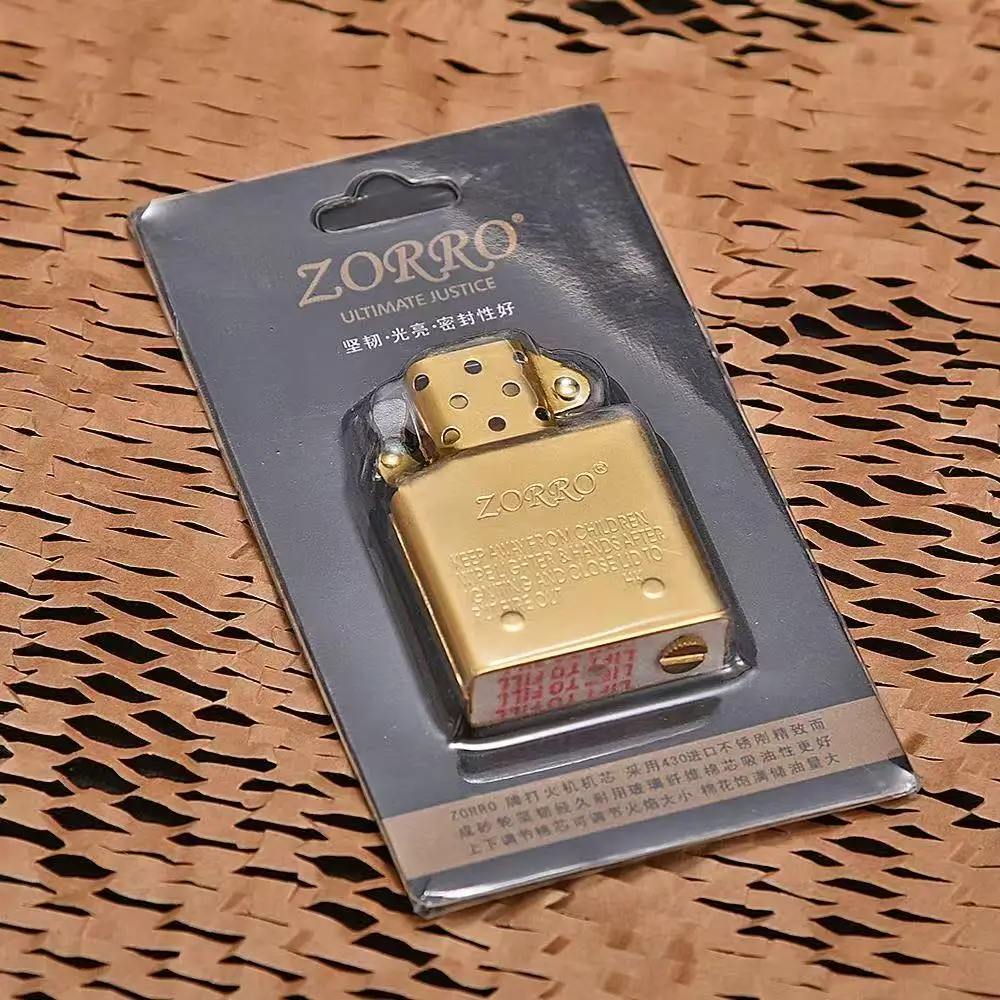 Zorro Kerosene Lighter Insert w/ Slot Protrusions - Gold - Image 3