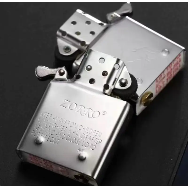 Zorro Kerosene Lighter Insert w/ Slot Protrusions - Silver - Image 3