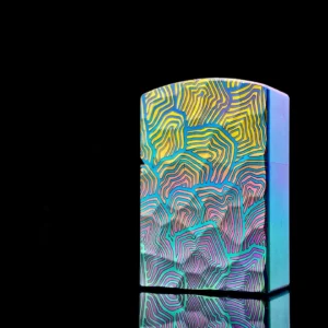 Inlaid Thick Armor Kerosene Lighter - Titanium