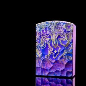 Inlaid Thick Armor Kerosene Lighter - Titanium