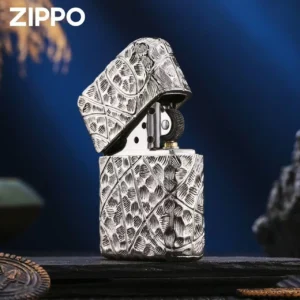 Zippo Grass Design - Silver