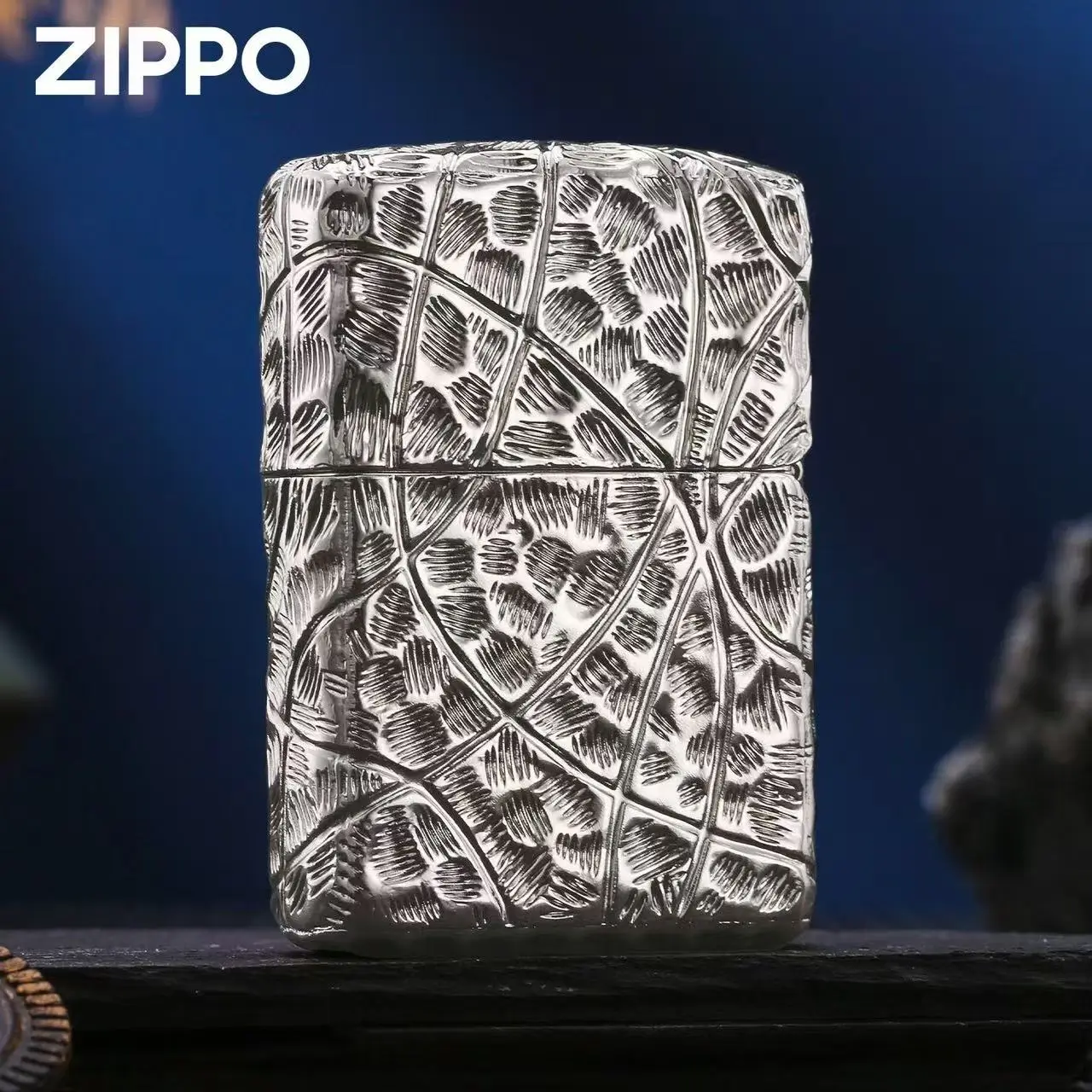 Zippo Grass Design - Silver - Image 2