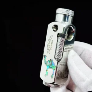 Inlaid Trench Lighter - Chrome Plated