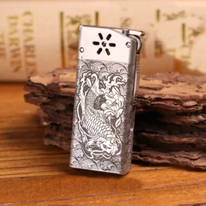 Flint Wheel Kerosene Lighter - Titanium
