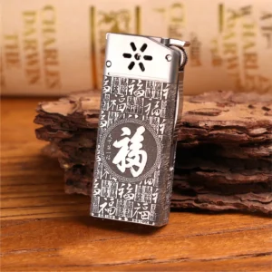Flint Wheel Kerosene Lighter - Titanium