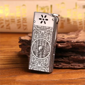 Flint Wheel Kerosene Lighter - Titanium