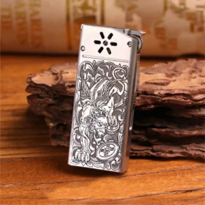 Flint Wheel Kerosene Lighter - Titanium