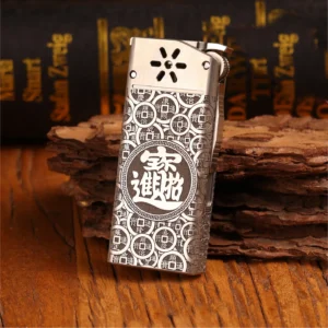 Flint Wheel Kerosene Lighter - Titanium