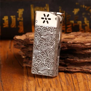 Flint Wheel Kerosene Lighter - Titanium